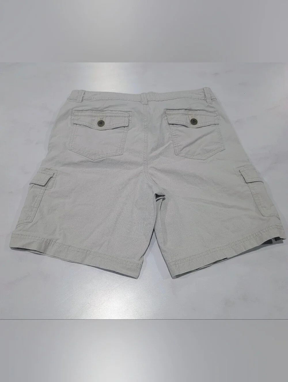 Eddie Bauer Light Gray Cargo Shorts